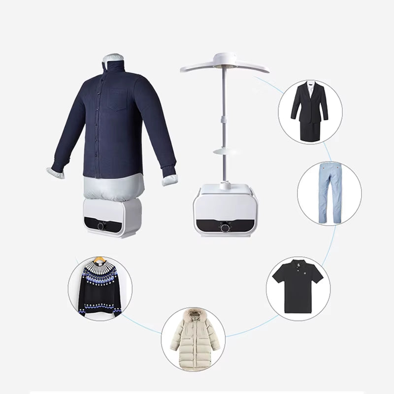 Household Automatic Mini Dryer Ironing Machine Multipurpose Storage Folding Electric Plastic Housing